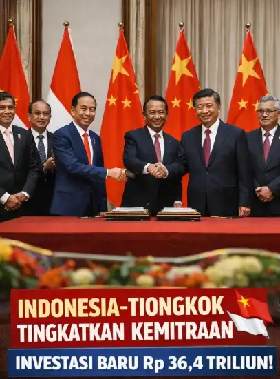 Kerja Sama Indonesia–Tiongkok Semakin Kuat, Investasi Baru Saat Ini Dapat Mencapai Rp 36,4 Triliun